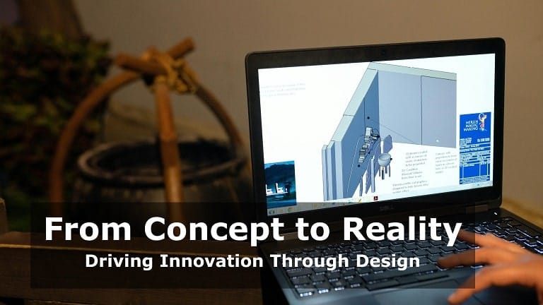 CAD drawing on a computer screen