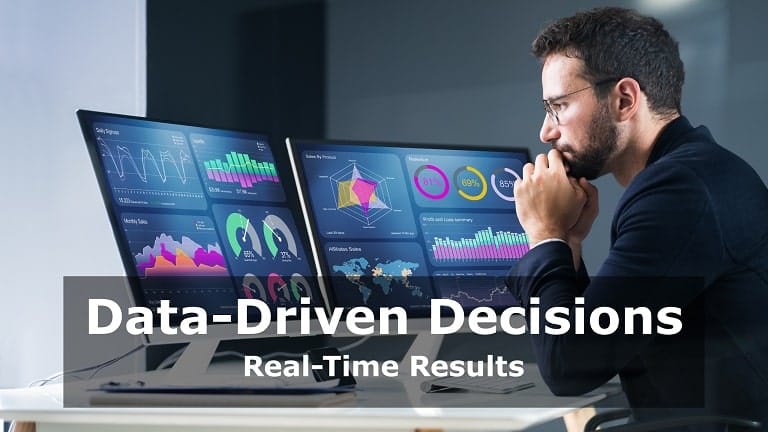 Executive Looking at a Data Dashboard