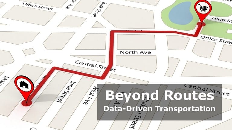 GPS tracking on a map