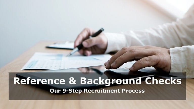 Step 7: Reference and Background Checks