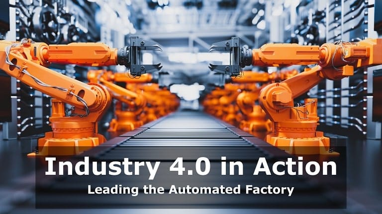 Robotic arm on production line