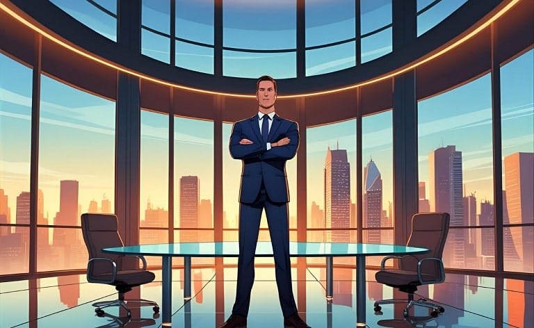 Conceptual image representing a CEO candidate accepting a last-minute counteroffer, illustrating the challenge of retaining top executive talent in competitive hiring.