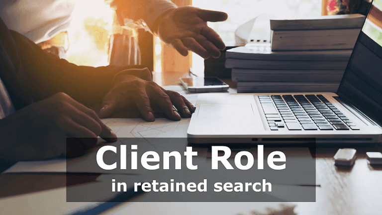 client role in retained search
