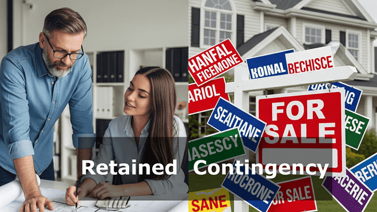 difference between retained and contingency