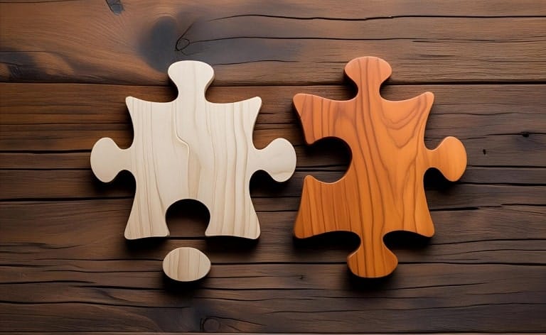 Or two puzzle pieces that look similar but cannot connect due to subtle differences