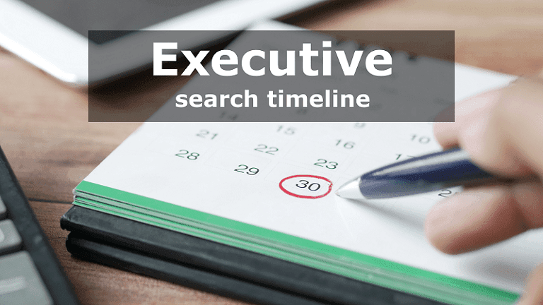 executive search timeline