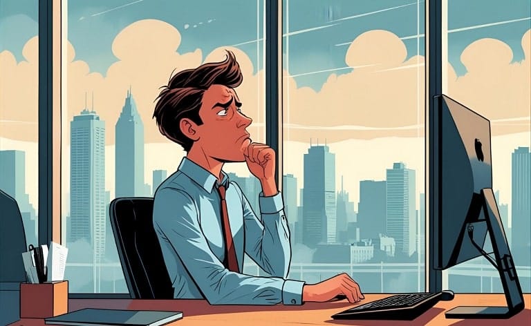 Conceptual image illustrating an internal executive candidate being passed over for a C-level role and becoming a retention risk, symbolizing the challenge of managing internal executive succession disappointments and the need for retaining high-potential internal C-suite talent.