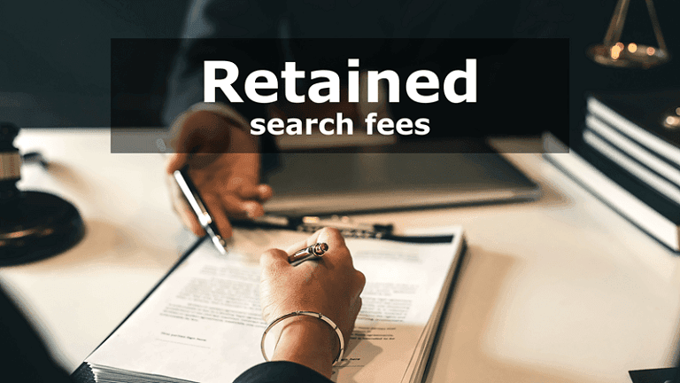 retained search fees