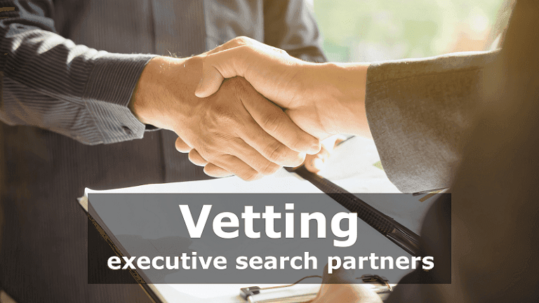 vetting executive search partners